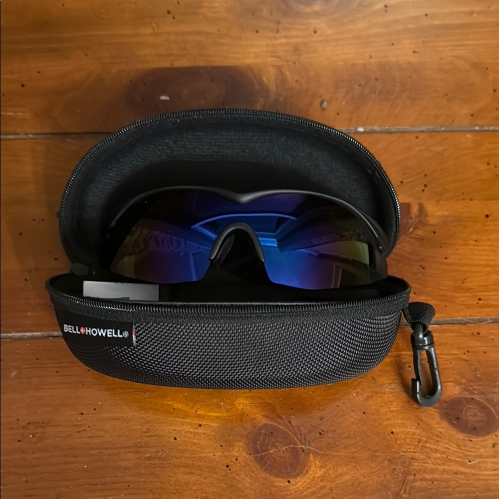 Bell + Howell Black Sunglasses with Case